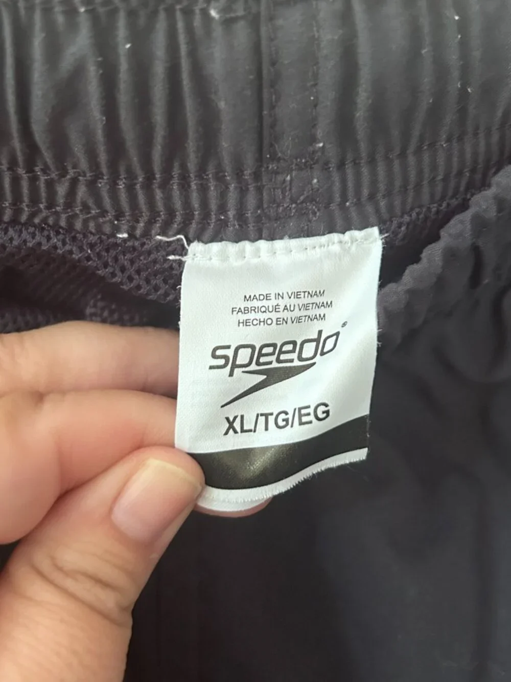 Speedo‎ Swim Trunks Mens XL Blue Pockets Built in Mesh Gorpcore